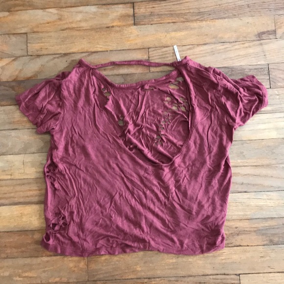 Ripped distressed crop top - Picture 2 of 3